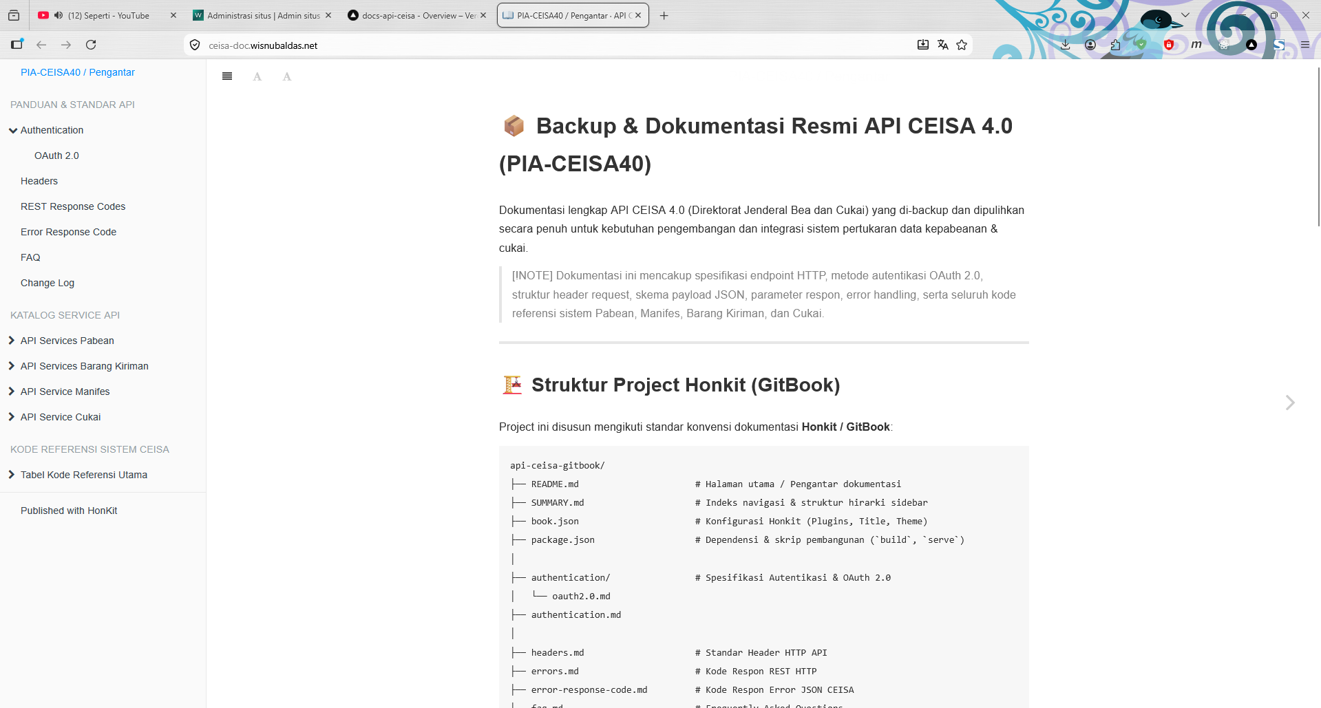 Backup PIA CEISA 4.0